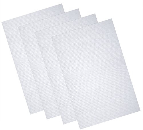 Pllieay 4 Stück 14 Count Reserve Aida Tuch Weißes Kreuzstich Tuch 45 x 30 cm Baumwolle Aida Stoff für Stickerei