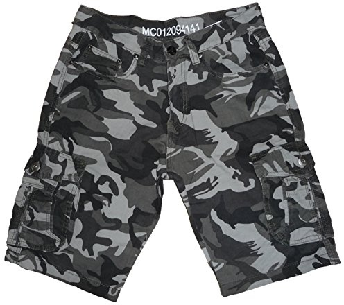 Fantasy Bermuda Mimetico 6 Tasche Cotone Leggero Estivo,Militare,Pantalone Uomo Ragazzo (50 IT Uomo)