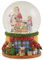Riffelmacher Spieluhr Schneekugel Weihnachtsmann mit Geschenkesack und Teddy 72284 - Schneeflocken und Musik - 14x10cm - Wunderschöne Glaskugel mit Dekoration Weihnachten