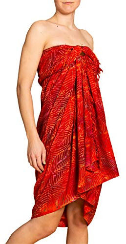 PANASIAM Sarong B403 palm orange, L