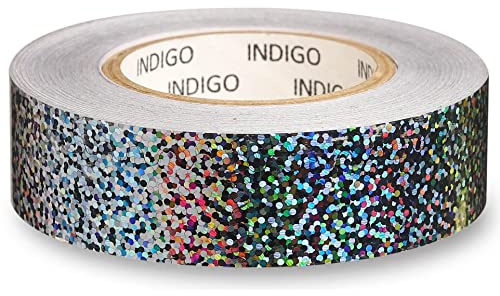 Rollo Adhesivo para Gimnasia Rítmica CRYSTAL INDIGO 20mm*14m (Plata)