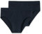 Schiesser Herren 2 Pack Sportslip mit Eingriff-Essential Feinripp Unterwäsche, Navy_205159, 7/ XL (2er Pack)