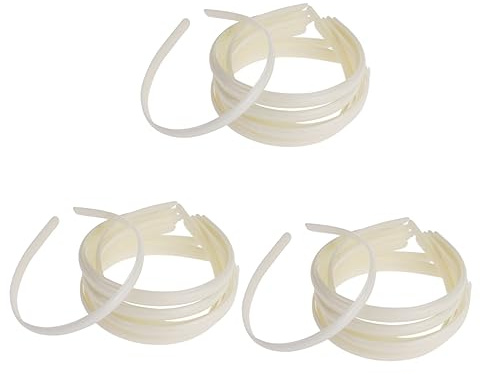 HOMSFOU 36 Diademas De Plástico Lisas Para Mujer Y Niña Bandas Para El Pelo Diy Accesorios Versátiles Para Peinados Diarios Y Eventos