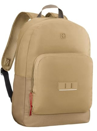 WENGER Crango Laptop-Rucksack, Notebook bis 16 Zoll, Organizer, 27 l, Damen Herren, Büro Business-Reisen Uni, Creme, 653180