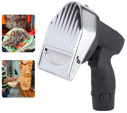 Weyot Coltello da Taglio Elettrico Professionale per Kebab, per Kebab, Elettrico, Kebab, in Acciaio Inox, per Kebab