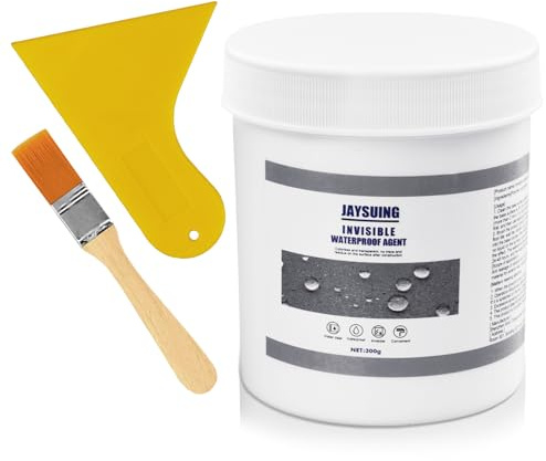 Surcotto Recubrimiento impermeable transparente, 300 g, sellador impermeable, antifugas para madera, azulejos, paredes, techos, revestimiento impermeable para exteriores