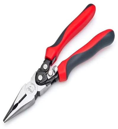 MOLLIFII Crescent 9 in. Chrome Vanadium Steel Compound Action Long Nose Pliers, PS6549C-A