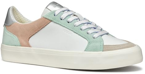 Geox D EMMELENY E, Scarpe da Ginnastica Donna, Mint/White, 40 EU