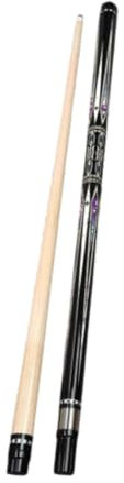 Perfeclan Holz-Pool-Queue, 1/2 geteilter Billard-Queue, Länge 57 Zoll, segmentierter tragbarer Snooker-Queue, 11-mm-Spitze für das Üben von Bar-Pool-Spielen