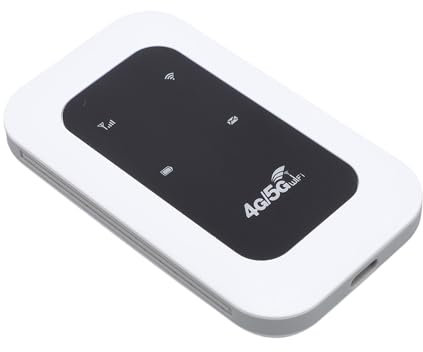 Portable 4G WiFi Hotspot, 4G LTE USB Modem 300Mbps Hotspot de Alta Velocidad con Ranura de Tarjeta SIM, Enrutador Portátil para Viajes, Viaje de Negocios, Trabajo
