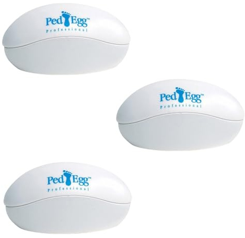 3Pcs Portable Manual Pedicure Tool,Egg Shaped Foot Scrubber