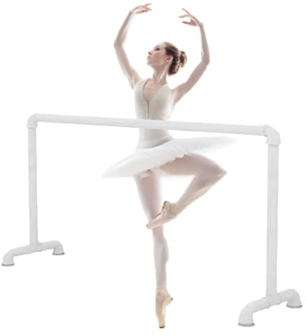 Asta da Balletto Portatile per Sbarra da Balletto, aste da Danza in Acciaio per Sale da Ballo domestiche, Barra Fitness con Base Stabile e Antiscivolo