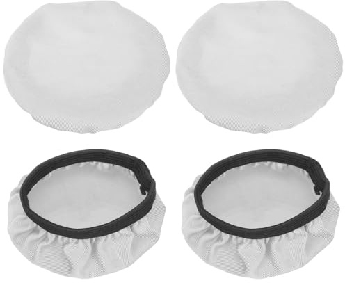 BUGUUYO Coperture per Cuffie Elastiche Lavabili 4 Pezzi Taglia l 9-11 CM Protezioni Auricolari Traspiranti Anti-Sudore per Padiglioni Grandi Copriorecchie Flessibili per Uso Quotidiano