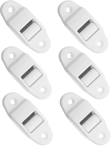 PAMINGONO 6Pcs Roller Shutter Belt Guide with Internal Brush, Lightweight Plastic Webbing Cleaner Replacement Strap Guide for 14Mm Roller Shutter Accessories
