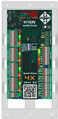 SmartZone-4X Control - 4 zone controller KIT w/Temp sensor - Universal Replacement for honeywell zoning panel truezone hz432 & more
