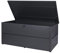 Mendler Gartentruhe HWC-J56, Aufbewahrungsbox Auflagenbox Truhe, Wasserdicht Metall Edelstahl 69x165x85cm 692l - anthrazit
