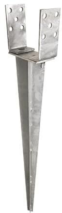 Ancrage de poteau réglable de 0 à 120 mm - Douille de sol à enfoncer PSG - Pied de support - Piquet de terre - Support de poteau - Douille à enfoncer 65 x 700 mm - Douille de sol - Ancrage au sol