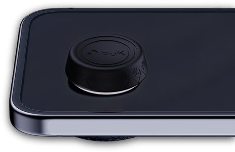 PuK Mobile Gaming Thumbstick – magnetisk joystick för telefon med tummuff och skyddslock – noll fördröjning, mobil pekskärmskontroll för iOS- och Android-enheter – telefonjoystick för spel