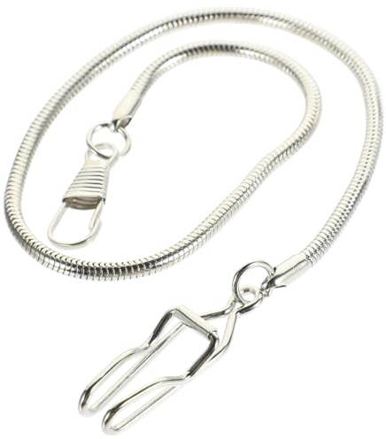 ifundom Cadena De Reloj De Bolsillo De Aleación Metálica con Clip Vintage para Hombre Accesorio Multifuncional Ligero para Relojes Jeans O Chalecos Decoración Portátil De 14.56 Pulgadas