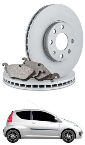 KIT FRENI ANTERIORI (PASTIGLIE E DISCHI) per PEUGEOT 107 1.0 50 kw anno 2005-2014