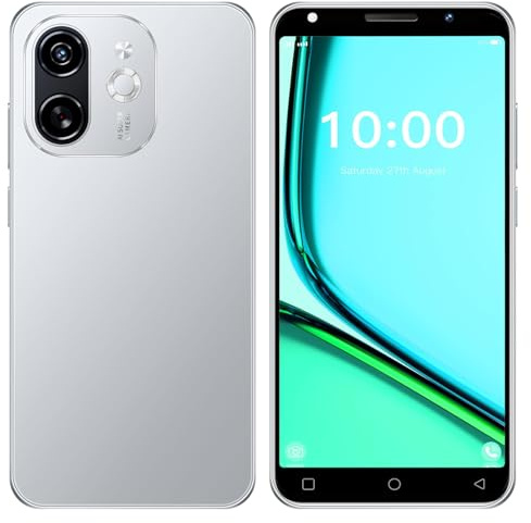 LilCost Unlocked Mobile Phones, 1GB RAM and 16GB ROM,Dual Camera Dual SIM, 5.0'' HD Display with 3500mAh Big Battery Support Wifi/Bluetooth/Face Android Cellphone (White)