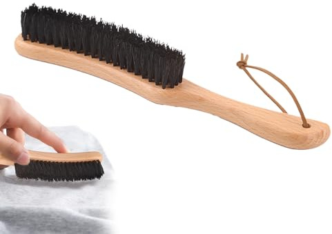 Kleiderbürste Fusselbürste,Wildschweinborsten Bürste für Anzüge,Hutbürste und Reinigung Haare Entfernen Brush,Kleiderbürste Tierhaare,Flusenbürste für Kaschmirbekleidung,Kaschmir,Wolle,Samt,Wildleder