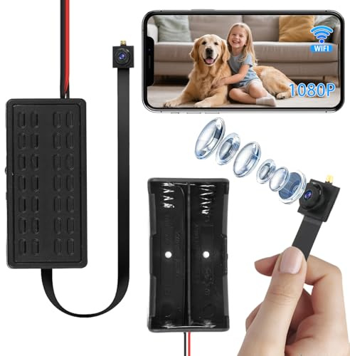 Mahiot 1080P WiFi-spionkamera Mini Dold med Live-Vision, Kompatibel med iOS Android Windows, för Säkerhet Hem Kontor