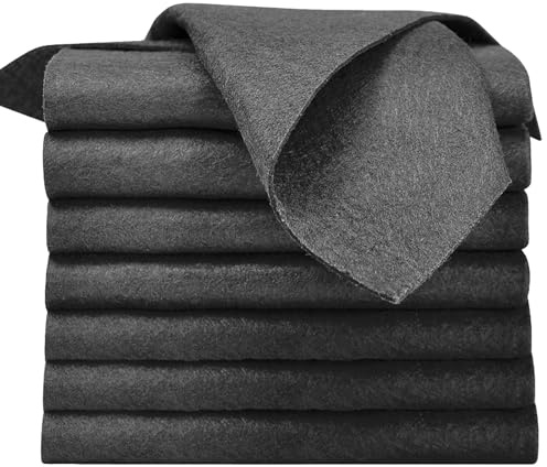 RANYAKE 8 paños de limpieza mágicos, paños de limpieza reutilizables para ventanas, sin rastro, paños de limpieza de microfibra para el hogar, cocina, coches, vidrio, ventana, 30 x 30 cm