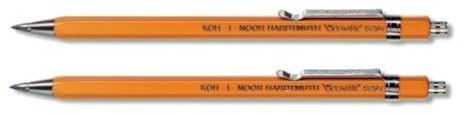 KOH-I-NOOR Fallbleistift Druckbleistift Metall 2er Set gelb