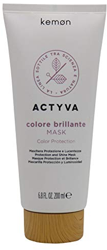 Kemon Actyva Colore Brillante Mask - Haar-Maske für coloriertes und strapaziertes Haar, intensive Haar-Pflege - 200 ml