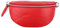 Made in Italy OBC Damen Leder Tasche Gürteltasche Crossbody Hüfttasche Bauchtasche Hüfttasche Umhängetasche Cross-Over Bodybag Schultertasche Handytasche Geldtasche Rot