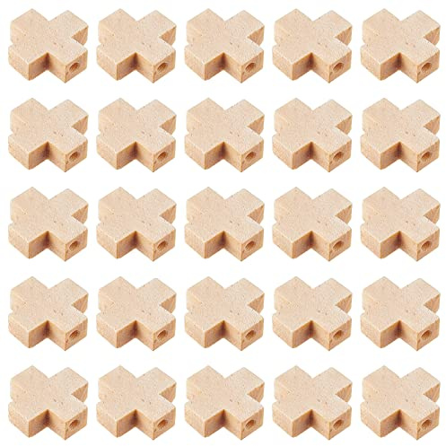 NBEADS 100pz Ciondoli A Croce In Legno, Ciondoli A Croce In Legno Non Finiti Perline A Naturale per La Festa di Pasqua Artigianato Fai-Da-Te Collana Braccialetti Creazione di Gioielli