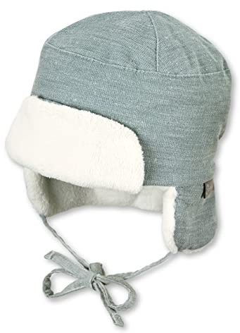 Sterntaler Babymössa för pojkar, babymössa, pilotmössa, finsnöre, Mörkturkos, 41