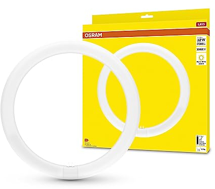OSRAM LED TUBE T9C EM 32, tubo LED circolare, 18.3W, 2000lm, 3000K, luce bianca calda, alternativa LED alle classiche lampade fluorescenti T9, lunga durata, basso consumo energetico