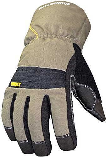 Cold Protection Gloves, Large, Gry/Grn, Pr