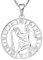YL Silber Wassermann Halskette-925 Sterling Silber Horoskop Sternzeichen 12 Konstellation Anhänger Halskette für Damen