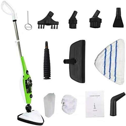 10 in 1 Hot Steam Mop Cleaner, Electric Mop for Floor Cleaning, All-in-One Carpet Floor Cleaner with 10 Attachments, Powerful Detachable Handheld Steam Mop Cleaning Tool