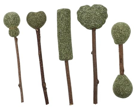 DECOMELODY 5 pièces Sucettes Catnip Naturelles Jouets à Mâcher pour Snacks Dents Chat Noël