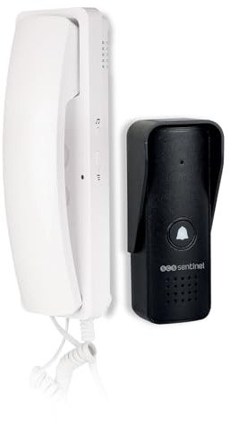 SCS SENTINEL - Citofono Audio Fisso AudioCom - Trasformatore Integrato - Alimentazione 9-12V DC - Combinato con Piastra Stradale - Frontale in Alluminio - Grado IP55 - Dimensioni L67xH208xP50