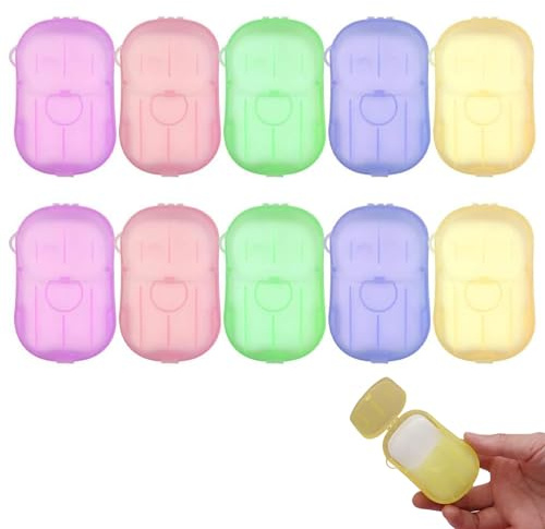 10 fogli di sapone usa e getta, fogli di sapone, carta per sapone, foglie di sapone da viaggio, per viaggi, viaggi, campeggio, lavaggio