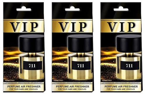 3 x bildoft VIP 711, luftrenare bil, doftträd bil, biltillbehör, doftdispenser