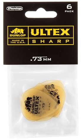 Jim Dunlop 433P.73 Ultex Sharp Player Pack (Pack of 6)