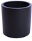 Eleganteinrichten Pflanzkübel Fiberglas, zylindrisch D40xH40cm schwarz-matt.