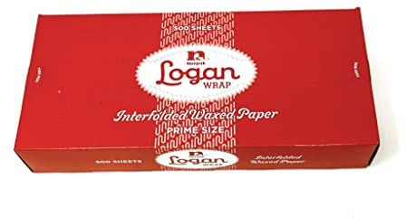Logan Interfolded Dry Wax Paper Grease Proof Deli Paper 12 Inch x 10 3/4 Inch-, 500 Count (500 Count)