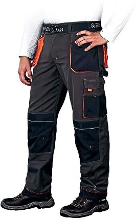 Leber&Hollman LH-FMN-T_SBP56 formar skyddande byxor, stål-svart-orange, 56 storlek, 60, Steel-black-orange, 1