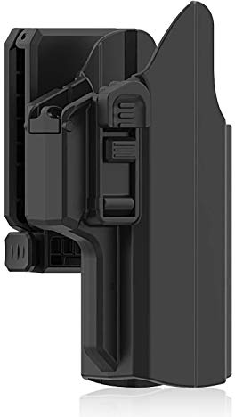efluky Universale IPSC Fondina Pistola Polimero Holster per Beretta APX/Glock 19 17/CZ P09 P07/Walther P99/H&K USP