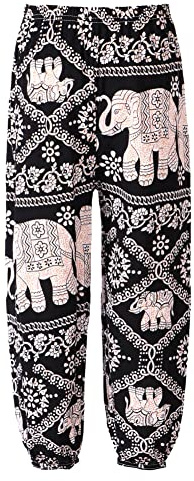 CHICTRY Girls' Boys' Hippie Harem Pants Dance Yoga Sport Pilates Bloomers Bottoms Bohemian Beach Trousers