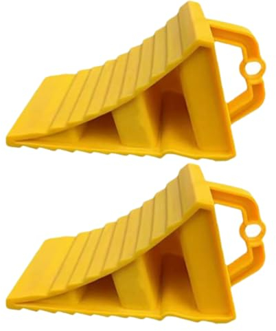 Misaakoeq Unterlegkeile,2 StüCke Unterlegkeile Wohnmobil,Anti-Rutsch-Design AnhäNger Keile,Tragbar Keile AnhäNger,AnhäNger Keile Geeignet FüR Autos, Wohnmobile, Lkws,200x120x110mm