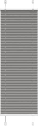 vidaXL Plissee Anthrazit 50x150 cm Stoffbreite 49,4 cm Polyester, Faltrollo, Klemmfix, Plisseerollo, Jalousie, Rollo, Plisseerollo für Fenster