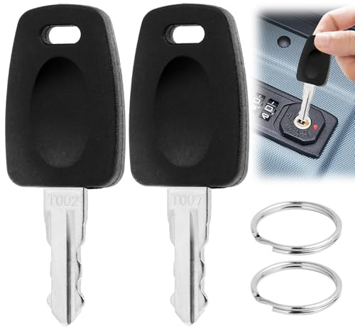2 Piezas TSA Llave Multifuncional para Equipaje | Multifuncionales 007 & 002 Llaves Fijadas Para Equipaje Con 2 Llaveros Compatible con Cerraduras TSA, Equipaje, Maleta